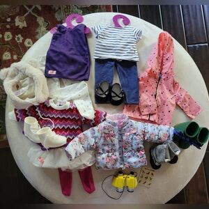OGDolls Doll Clothing Lot with Accessories - Purple, Pink, Blue